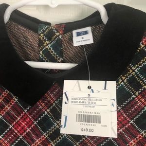 Little girls Janie and Jack holiday plaid dress